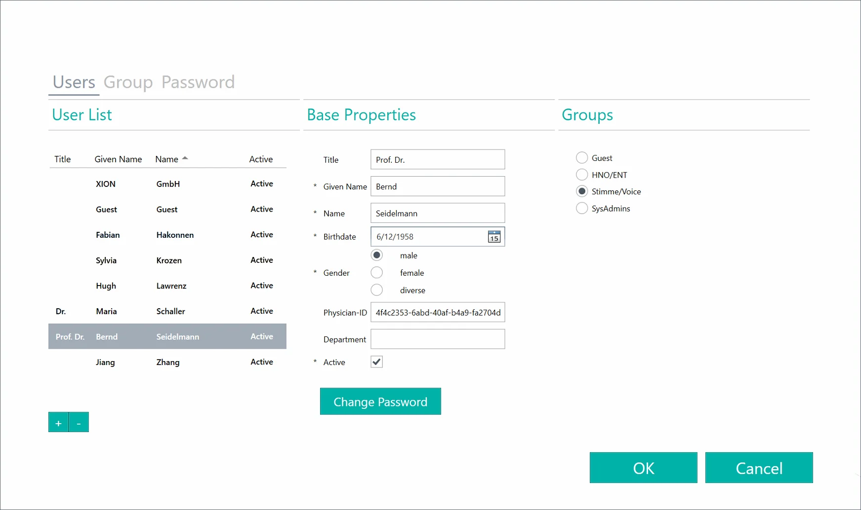 DiVAS 3.0 User management